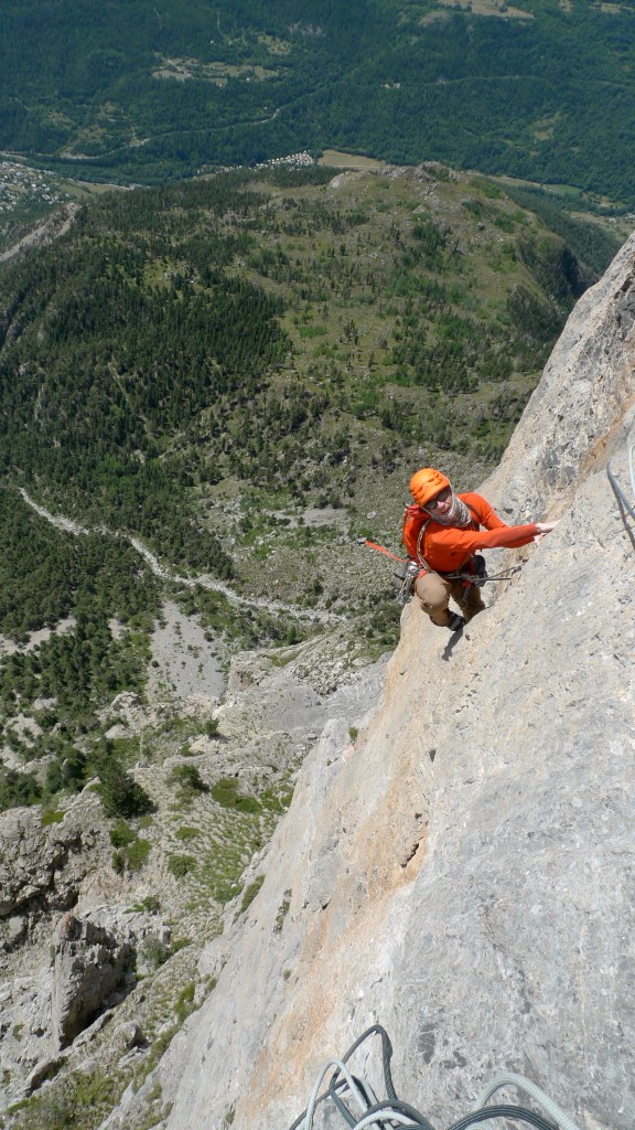 It also has belting rock routes like this classic 600m outing on Tete d'Aval, Rank Xerox with pitches up to 7a.